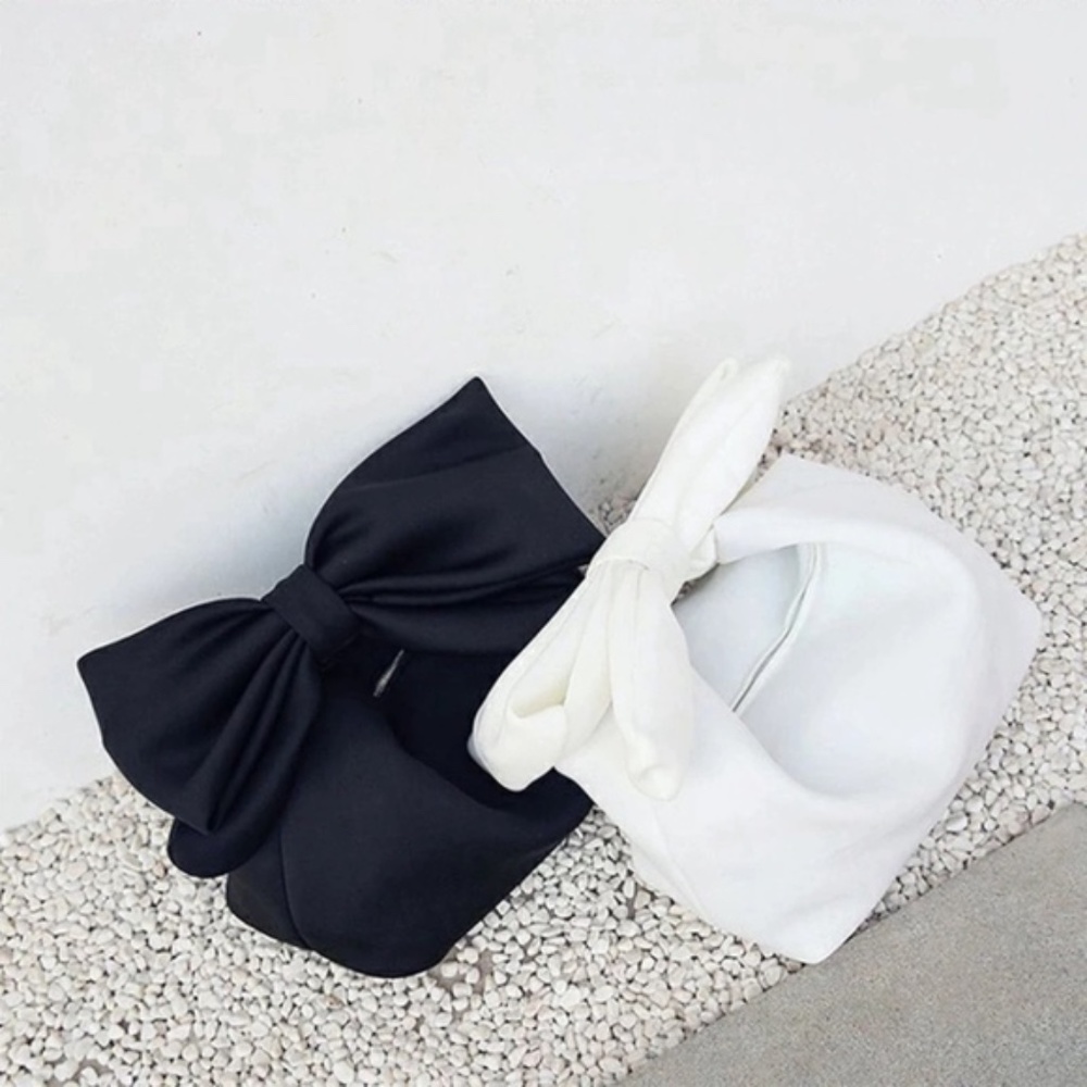 Large Bow Clutch Shoulder Bag - Picture 5 of 7